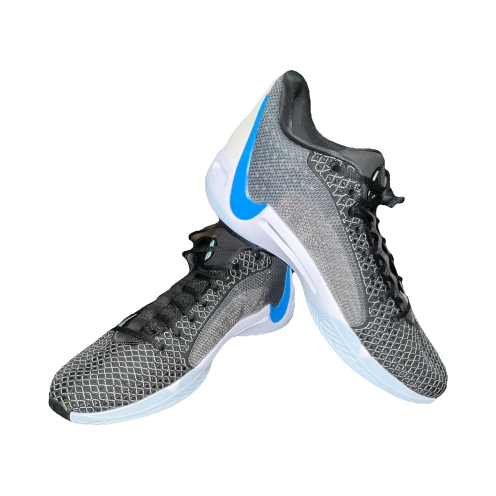 26N14/ Nike‎ Tennis & Racquet Sport Shoes Gray Black Blue White US 18.5